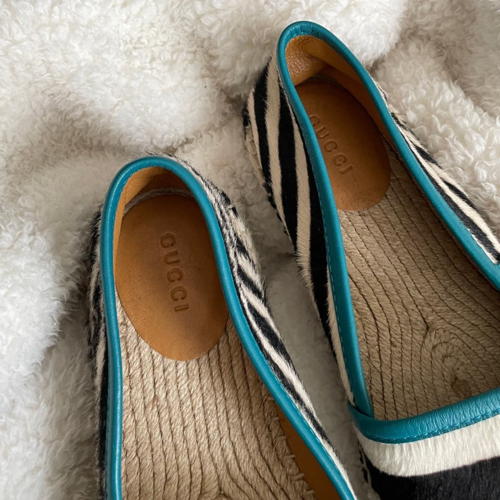 Authentic Gucci Pony-Style Calfskin Espadrilles (9.5) - Picture 2 of 6